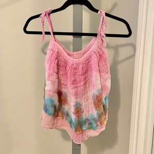 ☀️ 4/$25 Tye-Dye Flowy Crop Top